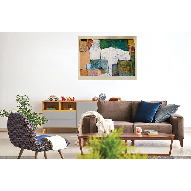 Contemporary "Reconstruction of Memory" Original Oil Abstract Painting by Artist Sonia Gold For Sale - Image 3 of 14