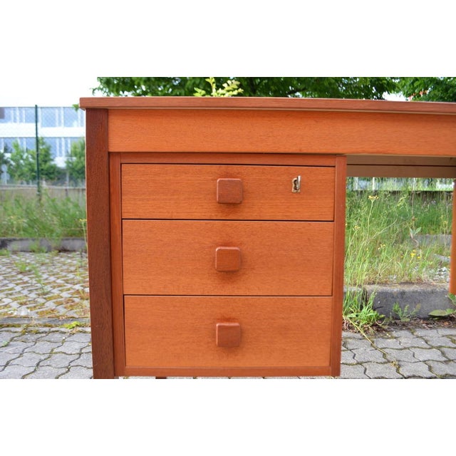 Danish Modern Teak Desk from Domino Mobler Denmark, 1960 For Sale - Image 10 of 18