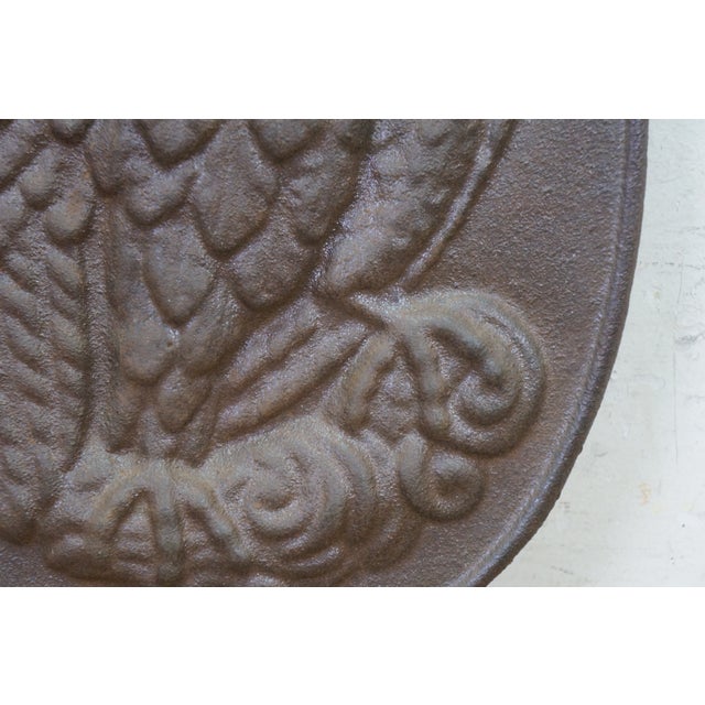 Antique Cast Iron Ina Insurance Heraldic Eagle Fire Mark Plaque 1792 11" For Sale - Image 9 of 10