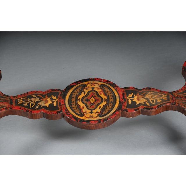 Boulle Inlaid Table in Wood For Sale - Image 14 of 18