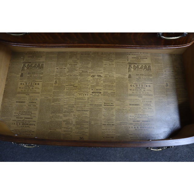 Pulaski Furniture Victorian Revival Quarter-Sawn Oak Gentleman’s Chest For Sale - Image 9 of 9