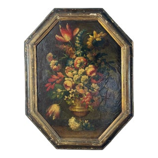 Antique Oil on Canvas Painting For Sale