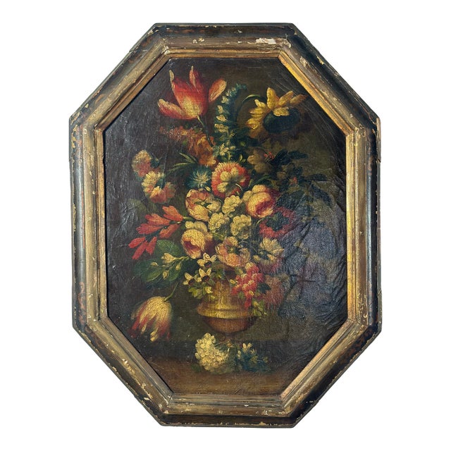 Antique Oil on Canvas Painting For Sale