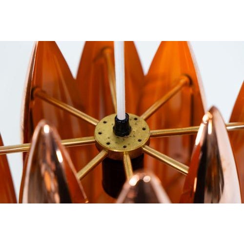 Copper Kastor Pendant Lamp by Jo Hammerborg For Sale - Image 6 of 13