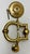 Traditional Georgian Style Solid Polished Brass Door Knocker 1940s For Sale - Image 3 of 11