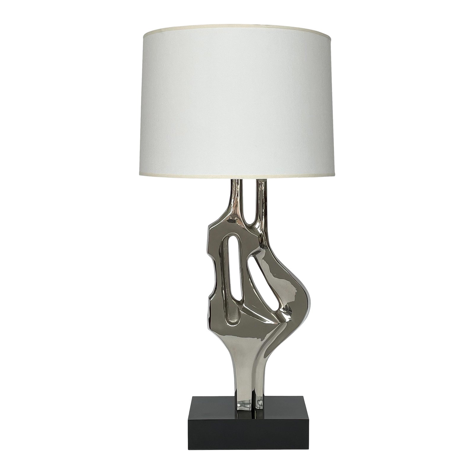 Alain Chervet Style Nickel Plated Sculptural Table Lamp Chairish Well you're in luck, because here they come. alain chervet style nickel plated sculptural table lamp