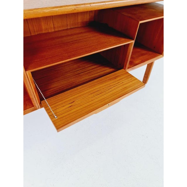Danish Teak Executive Model No 75 Desk by Omann Jun, 1960s For Sale - Image 18 of 18