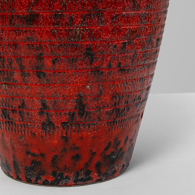 20th Century German 'W. Germany' Ceramic Vase For Sale - Image 13 of 18