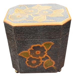 Edwardian Carved Tea Caddy, 1890s