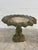 Beautiful scalloped bird bath 3" deep with sculpted fish base design on tripod base. Saved from a home and garden in New...