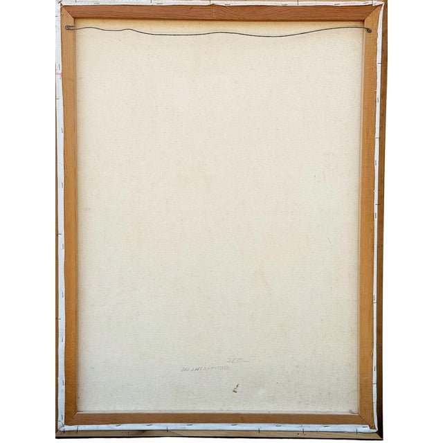 1960s Mid Century Oil Painting by Larkin a Portrait of an Indian Girl For Sale - Image 5 of 7