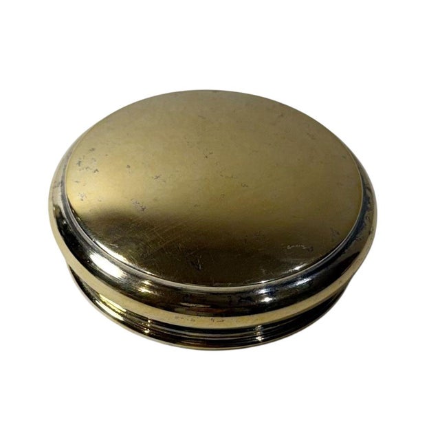 French 19th Century Baccarat Style Crystal Dresser Jar With Vermeil Silver Lid For Sale - Image 3 of 8