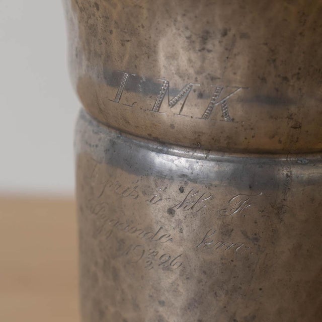 Danish Art Nouveau Pewter Vase for Gerotin, 1920s For Sale In Los Angeles - Image 6 of 10