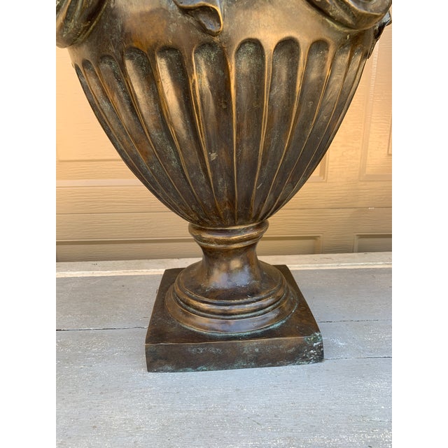 20th Century Monumental Neoclassical Covered Urns Attributed to Maitland Smith, Pair For Sale In South Bend - Image 6 of 14