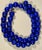 Vintage Lapis Lazuli Single Strand Necklace with 14 Karat Yellow Gold Lobster For Sale - Image 4 of 18