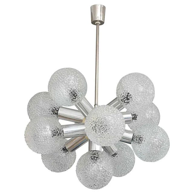 Chandelier Modified Space-Age Style Bubble Glass For Sale - Image 10 of 11