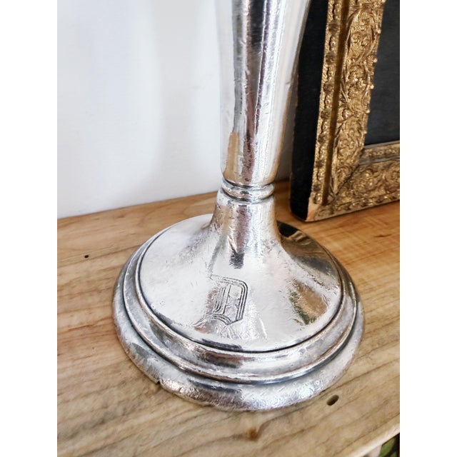 Gorham Silver Co. 1898 Silver Plated Vase From Dollar Steamship Lines For Sale - Image 4 of 5