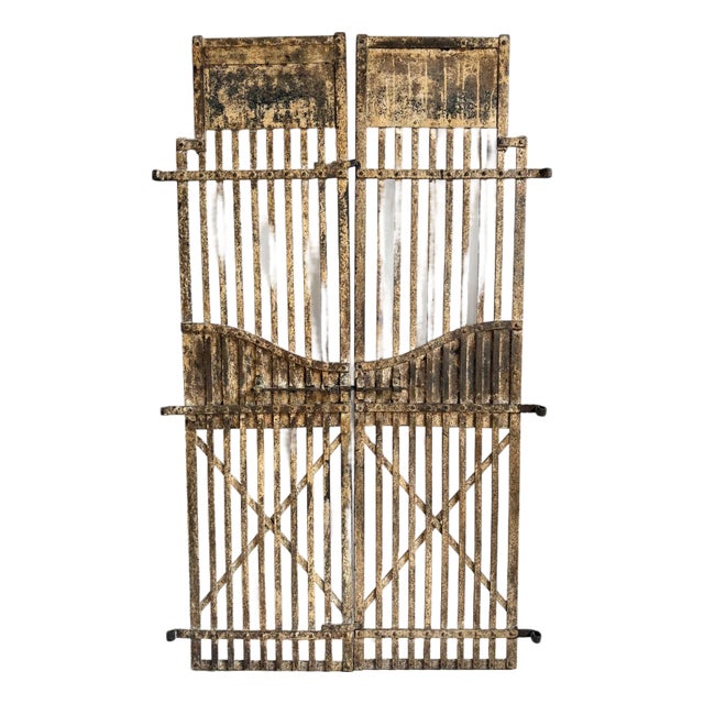 Vintage Iron Garden Gate For Sale