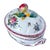 French Vintage hand-painted fruit and floral lidded tureen with handles. Top of lid had fruit in relief. Hand-painted...