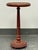 Traditional Hand-Painted Round Pedestal Game Table, Vintage For Sale - Image 3 of 12