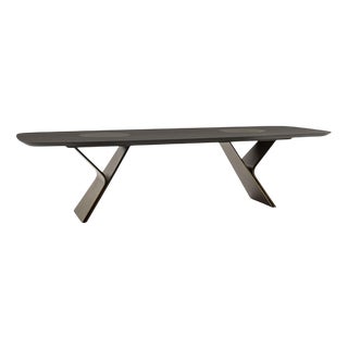 Metaverso Laguna Oak Dining Table with Lazy Susan by Morica Design For Sale