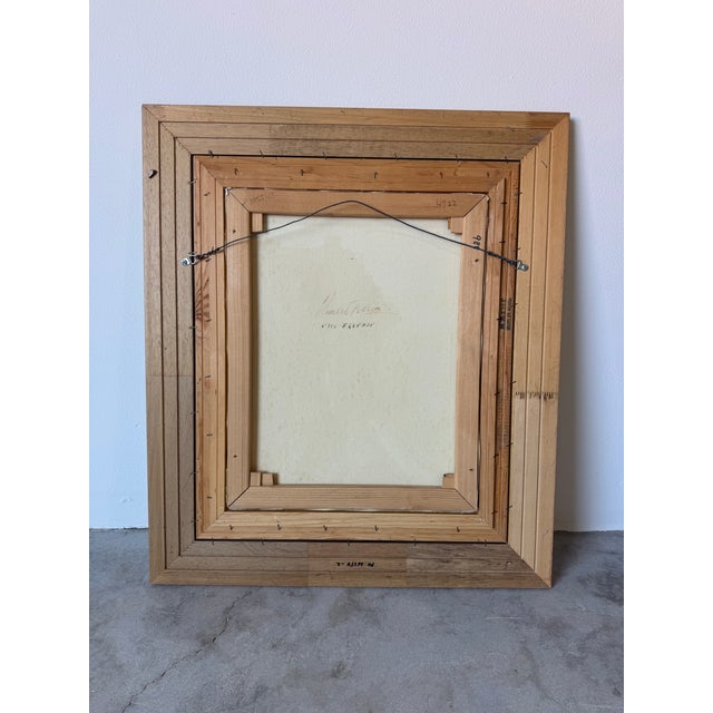 Vintage "Vico Equense" Italy Mediterranean Impressionist Oil Painting on Canvas - Framed For Sale - Image 13 of 15