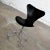 Handsome Scandinavian Modern Arne Jacobsen Series 7 black & chrome office chair designed by Fritz Hansen. Beautiful...
