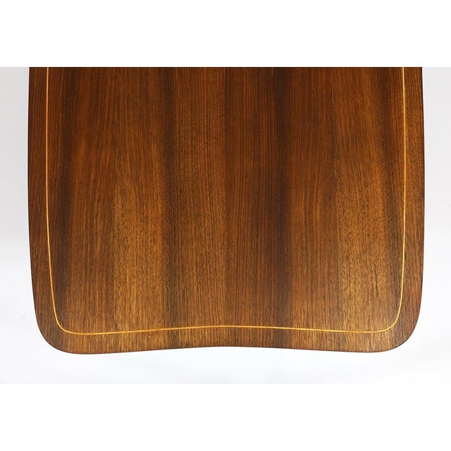 Brass and Walnut Coffee Table attributed to Oswald Haerdtl for Hagenauer, Vienna, Austria, 1950s For Sale - Image 18 of 18