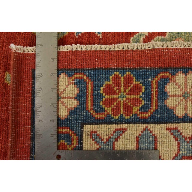 Kazak Rug 8’6” X 13’4” Red Wool Tribal Hand-Knotted Oriental Carpet For Sale - Image 15 of 15