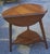 Traditional Late 20th Century Federal Style Solid Stained Cherry Triangular Drop-Leaf Side Table For Sale - Image 3 of 6