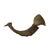2000 - 2009 18" Rustic Natural Artistic Horn Shape Brush Accent Display For Sale - Image 5 of 8