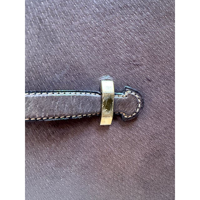 Vintage Gucci Leather and Wood Bar Box / Bottle Case For Sale - Image 9 of 12