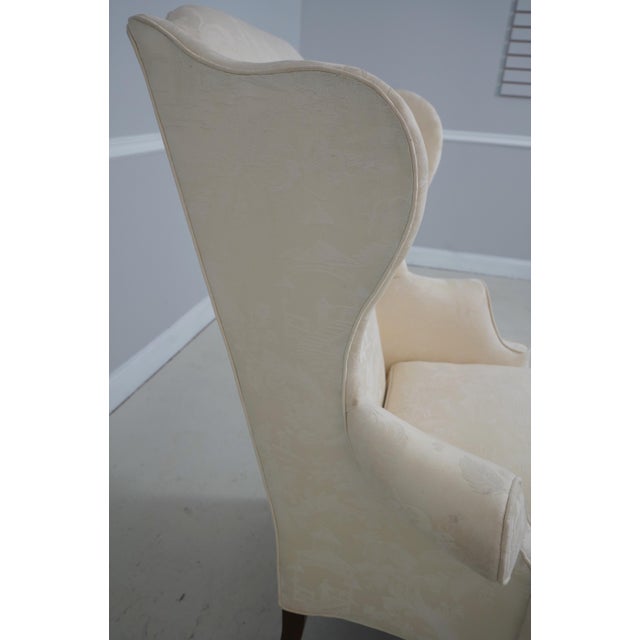 Wood Pair Southwood Ball & Claw Mahogany Wing Chairs For Sale - Image 7 of 18