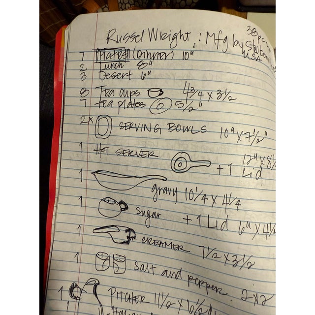 1960s Russel Wright Dishes Mfg. By Steubenville - 38pcs For Sale - Image 10 of 10