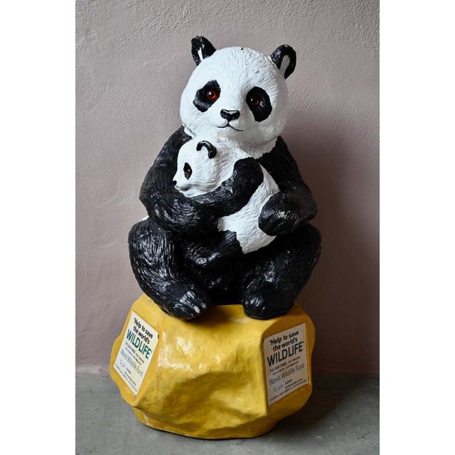 Boho Chic WWF Giant Panda Piggy Bank For Sale - Image 3 of 16
