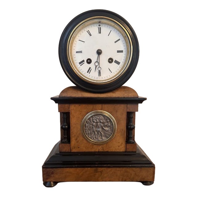 Antique Victorian Mantle Clock, 1860 For Sale