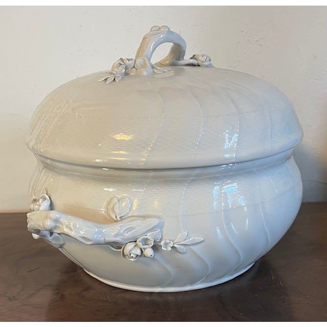 Antique 19th Century German KPM Berlin Porcelain Rococo Blanc De Chine Soup Tureen For Sale In New York - Image 6 of 18