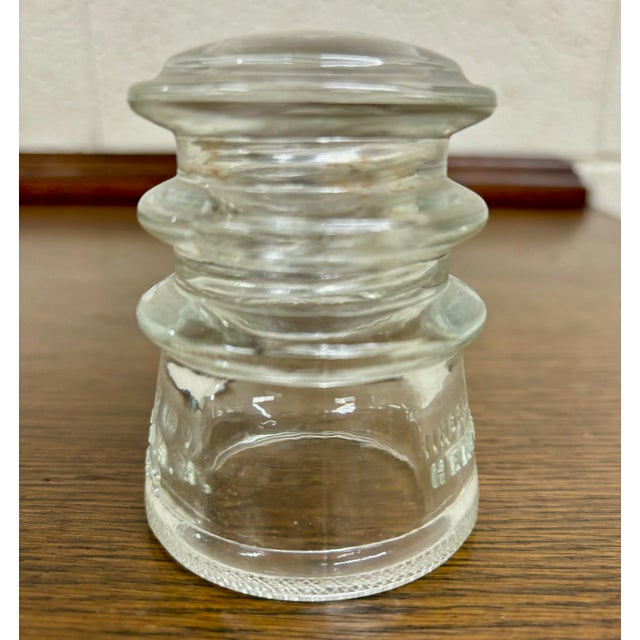 This is a gorgeous clear vintage glass Hemingray -10 insulator 13-54. Several insulators in stock of different sizes and...