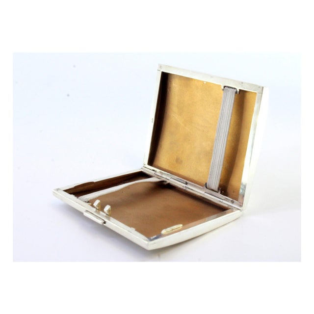 Silver Cigarette Case with Reliefs For Sale - Image 4 of 9