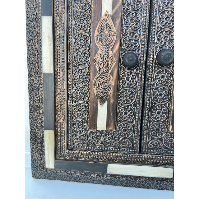 Late 20th Century Vintage Moroccan Arch Door Wall Mirror For Sale - Image 5 of 6