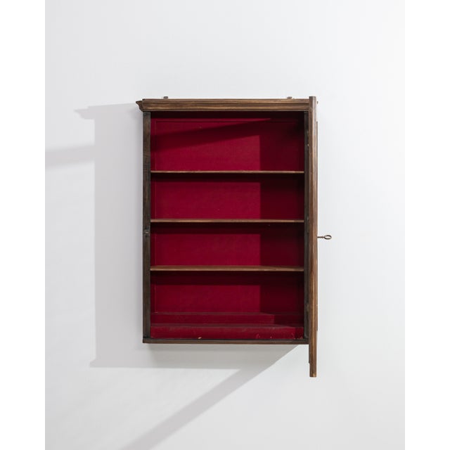Wood 19th Century Wall-Mounted Vitrine For Sale - Image 7 of 12