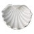 Italian White Ceramic Seashell Clam Shell Centerpiece Bowl For Sale