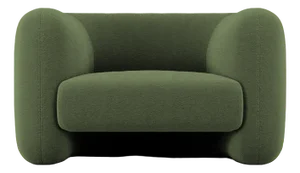 Jacob Armchair in Fabric Boucle Green by Collector Studio