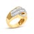 Haus of Brilliance 14K Yellow Gold 1.0 Cttw Diamond Wave Design Band Ring For Sale - Image 4 of 6