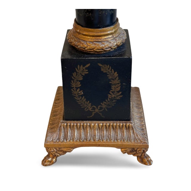 Elevate your space with this elegant pair of vintage Stiffel-style neoclassical table lamps, featuring timeless...