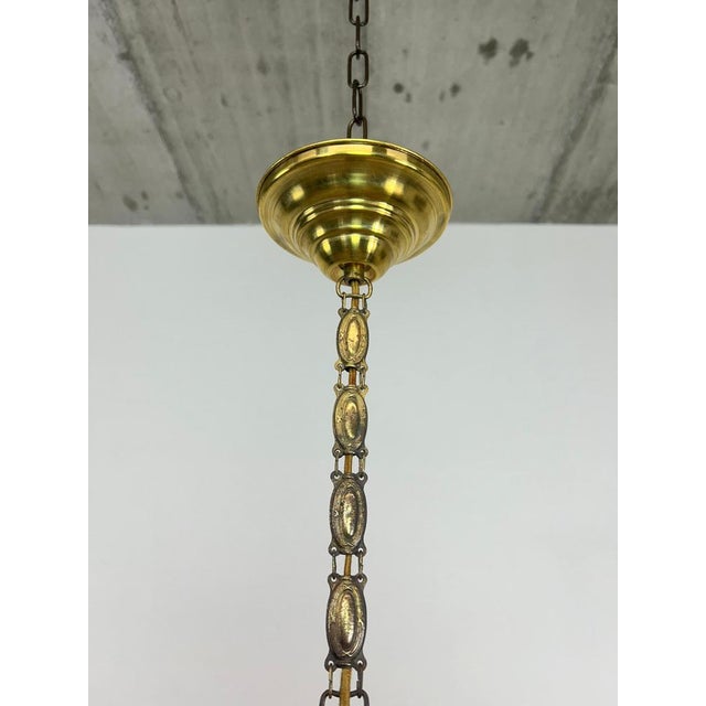 Red Jugendstil Hanging Lamp, 1890s For Sale - Image 3 of 8