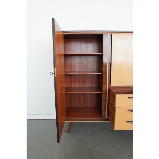 Vintage German Mid-Century Modern Highboard Cabinet For Sale - Image 10 of 17
