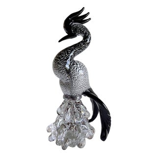 Vintage Murano Glass Heron, 1960s For Sale