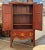 Large Chinoiserie Red Lacquered Cabinet or Armoire With Gilt Accents For Sale - Image 4 of 12