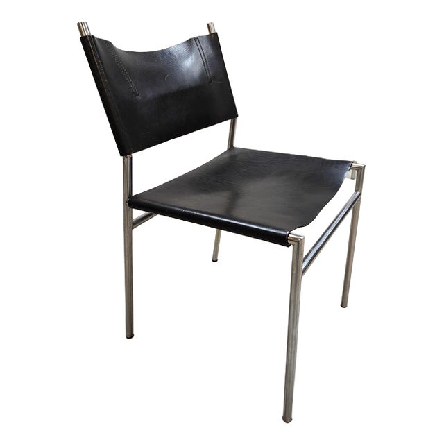 Vintage Leather SE06 Dining Chairs by Martin Visser for Spectrum, 1960s For Sale